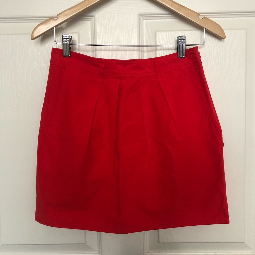 *NWT Madewell Broadway & Broome Red Skirt Sz. 4